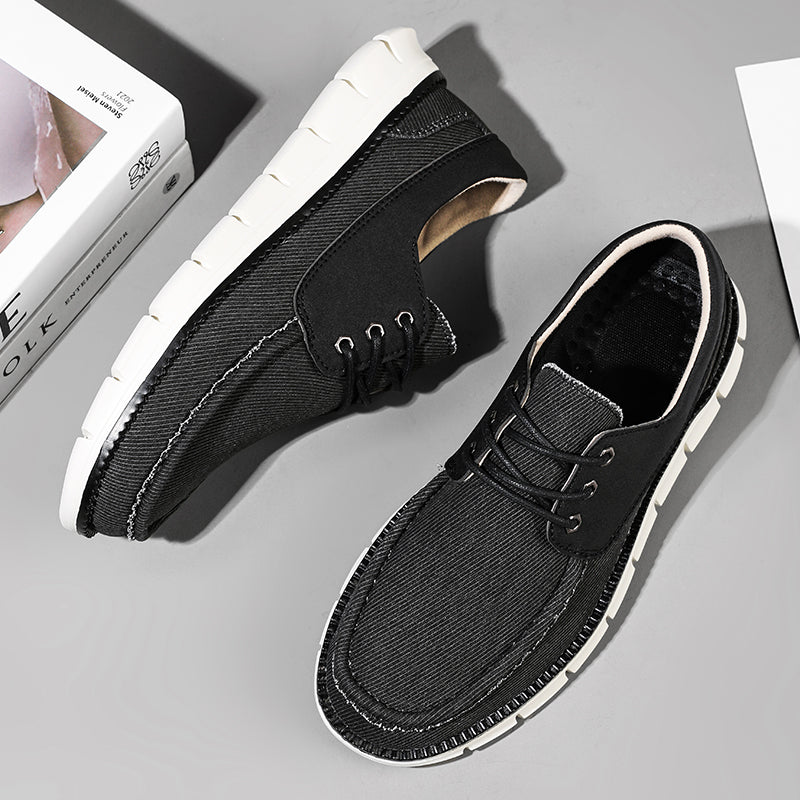 Men's Mesh Walking Shoes - Lace-Up, Maximum Support, Wide Toe Box with Arch Support