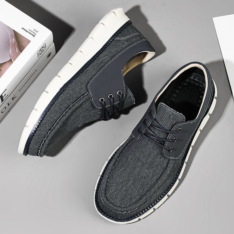 Men's Mesh Walking Shoes - Lace-Up, Maximum Support, Wide Toe Box with Arch Support