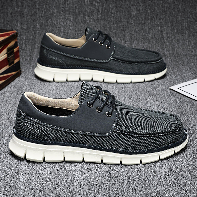 Men's Mesh Walking Shoes - Lace-Up, Maximum Support, Wide Toe Box with Arch Support