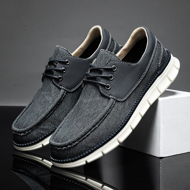 Men's Mesh Walking Shoes - Lace-Up, Maximum Support, Wide Toe Box with Arch Support
