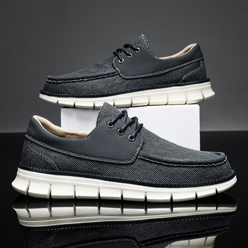 Men's Mesh Walking Shoes - Lace-Up, Maximum Support, Wide Toe Box with Arch Support