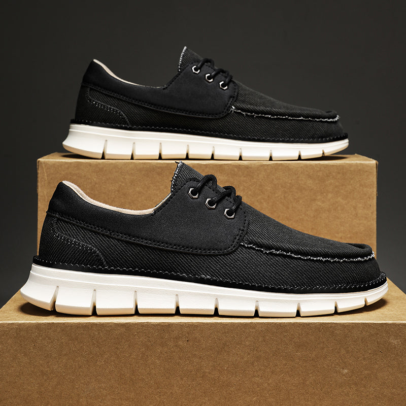 Men's Mesh Walking Shoes - Lace-Up, Maximum Support, Wide Toe Box with Arch Support