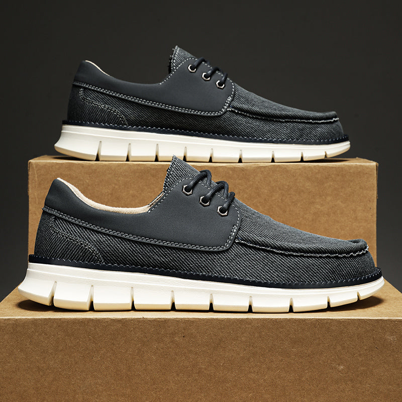 Men's Mesh Walking Shoes - Lace-Up, Maximum Support, Wide Toe Box with Arch Support