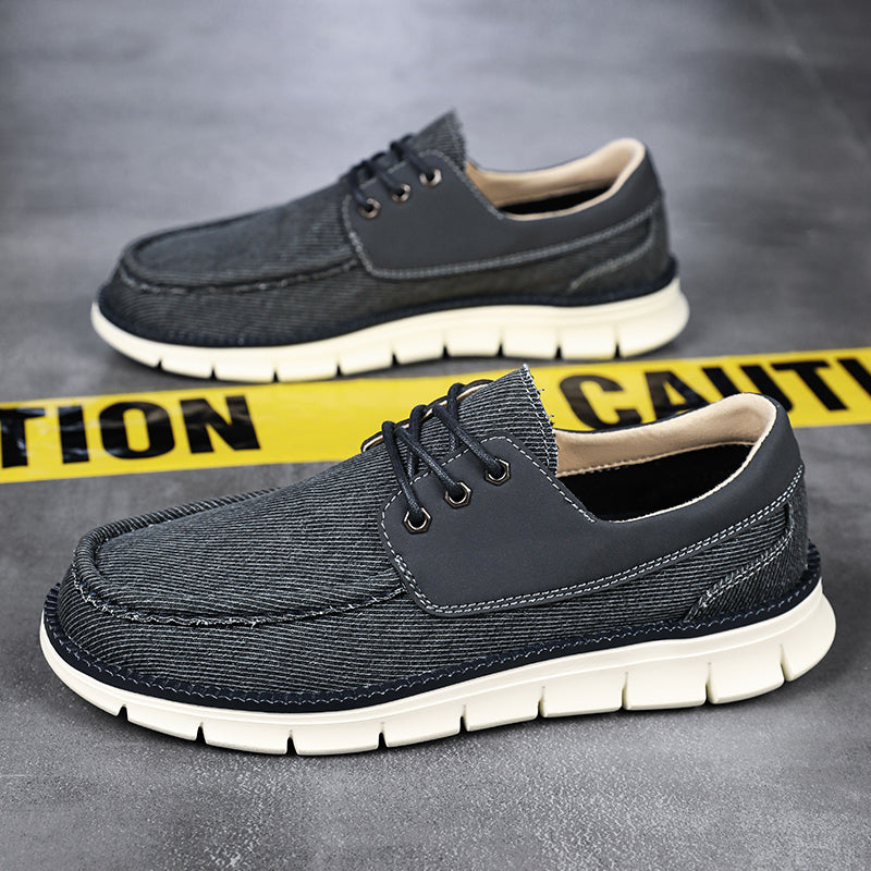 Men's Mesh Walking Shoes - Lace-Up, Maximum Support, Wide Toe Box with Arch Support