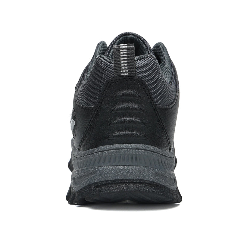Men's Mixed Material Hiking Shoes - Lace-Up, Waterproof, Wide Toe Box with Arch Support