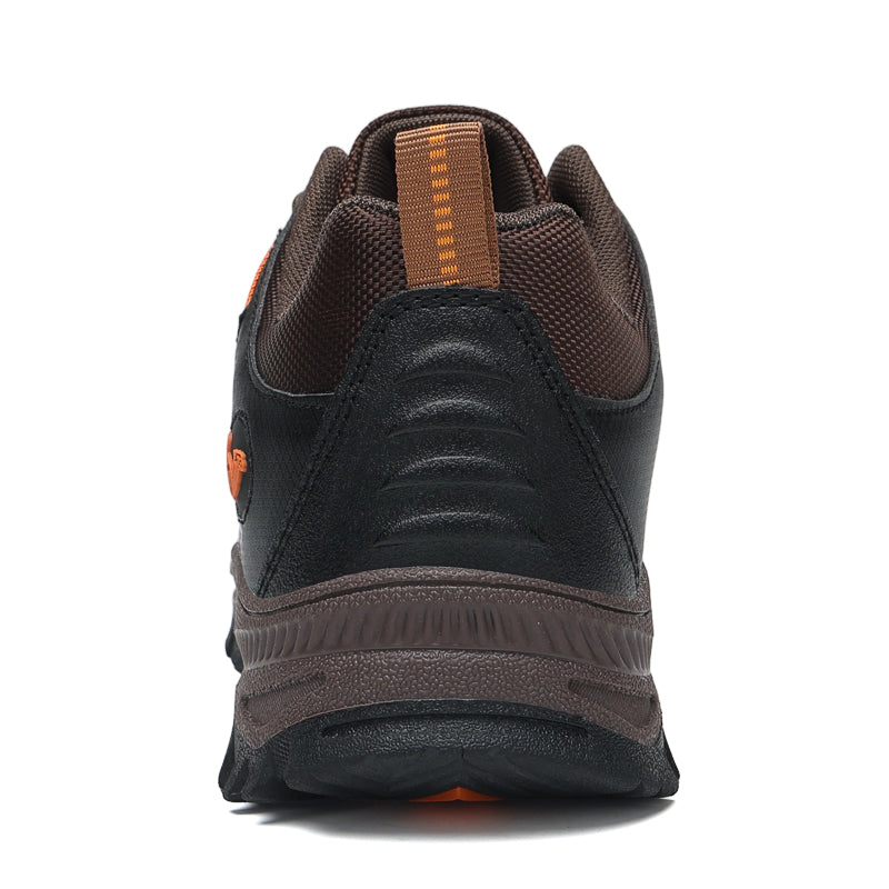 Men's Mixed Material Hiking Shoes - Lace-Up, Waterproof, Wide Toe Box with Arch Support