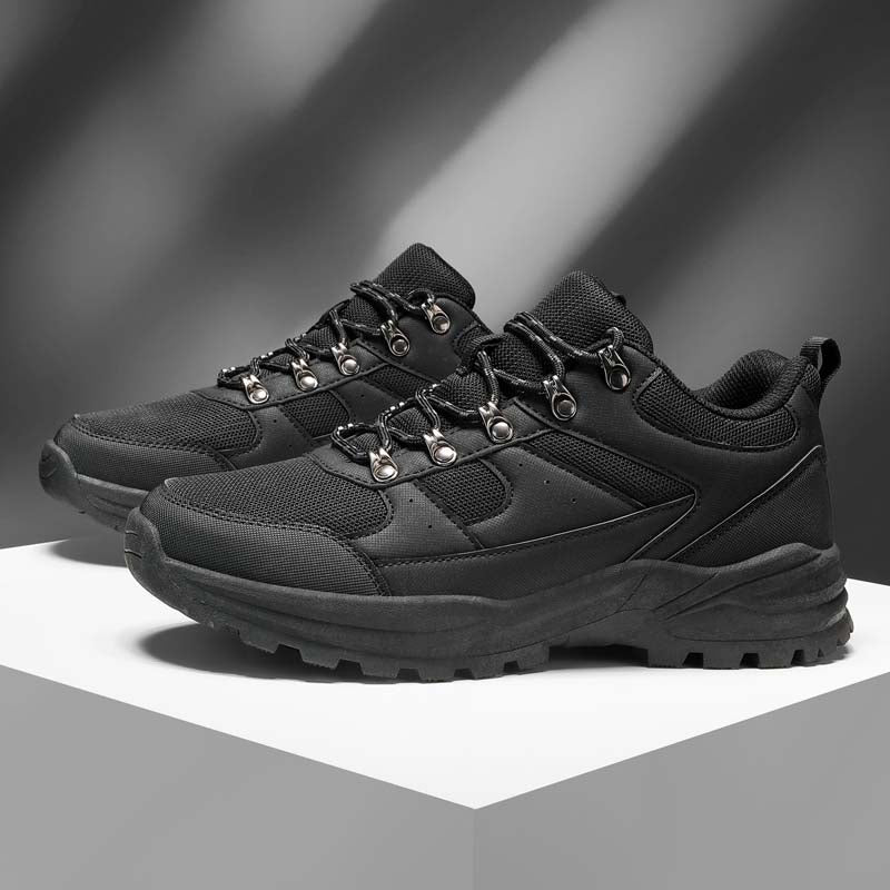 Men's Mesh Hiking Shoes - Lace-Up, Enhanced Support, Wide Toe Box with Arch Support