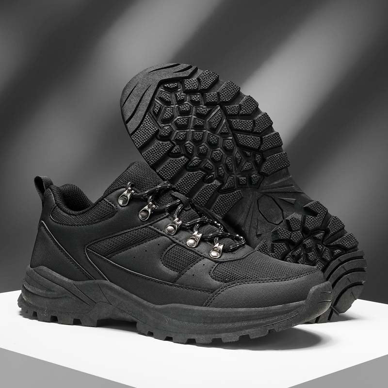 Men's Mesh Hiking Shoes - Lace-Up, Enhanced Support, Wide Toe Box with Arch Support