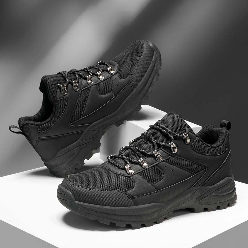 Men's Mesh Hiking Shoes - Lace-Up, Enhanced Support, Wide Toe Box with Arch Support