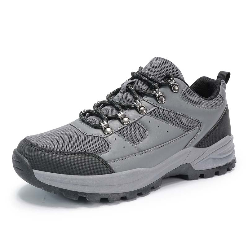 Men's Mesh Hiking Shoes - Lace-Up, Enhanced Support, Wide Toe Box with Arch Support
