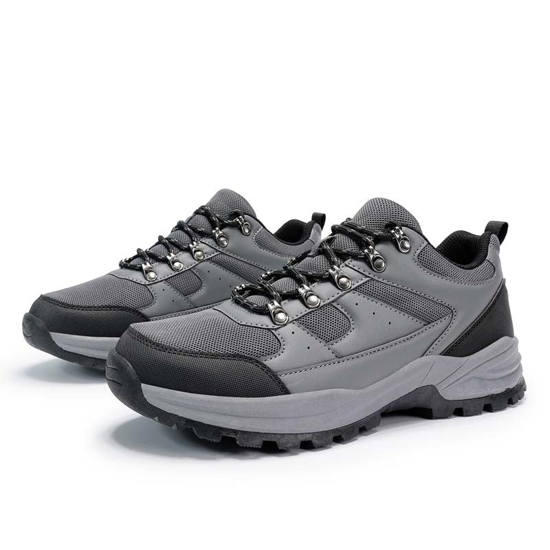 Men's Mesh Hiking Shoes - Lace-Up, Enhanced Support, Wide Toe Box with Arch Support