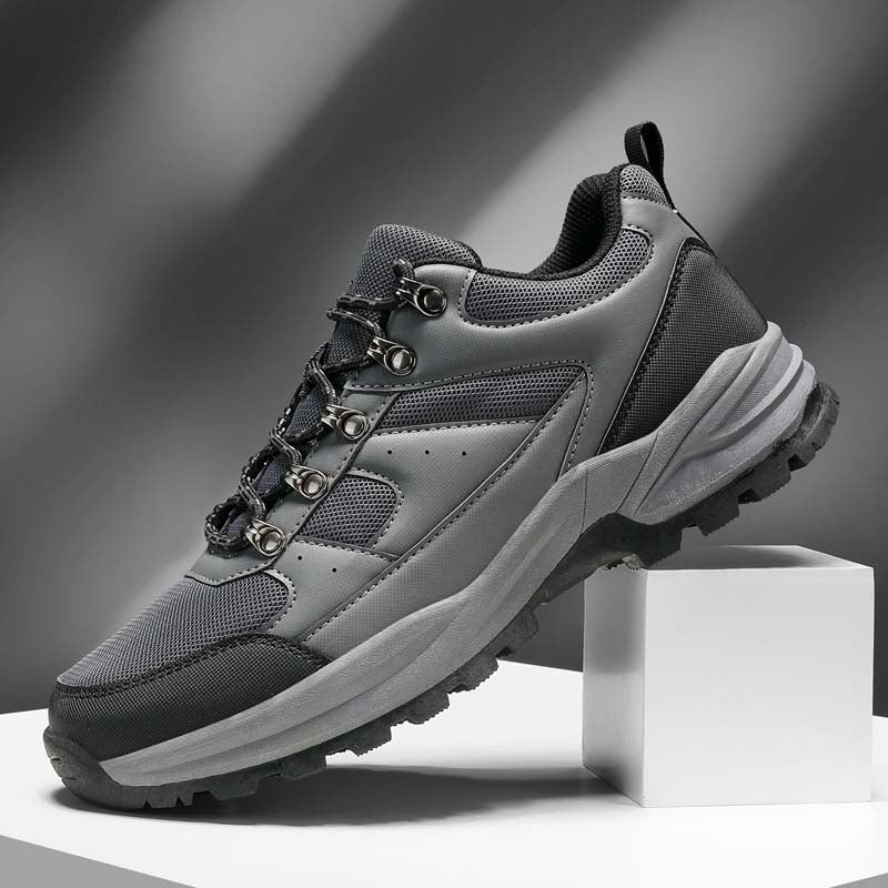 Men's Mesh Hiking Shoes - Lace-Up, Enhanced Support, Wide Toe Box with Arch Support