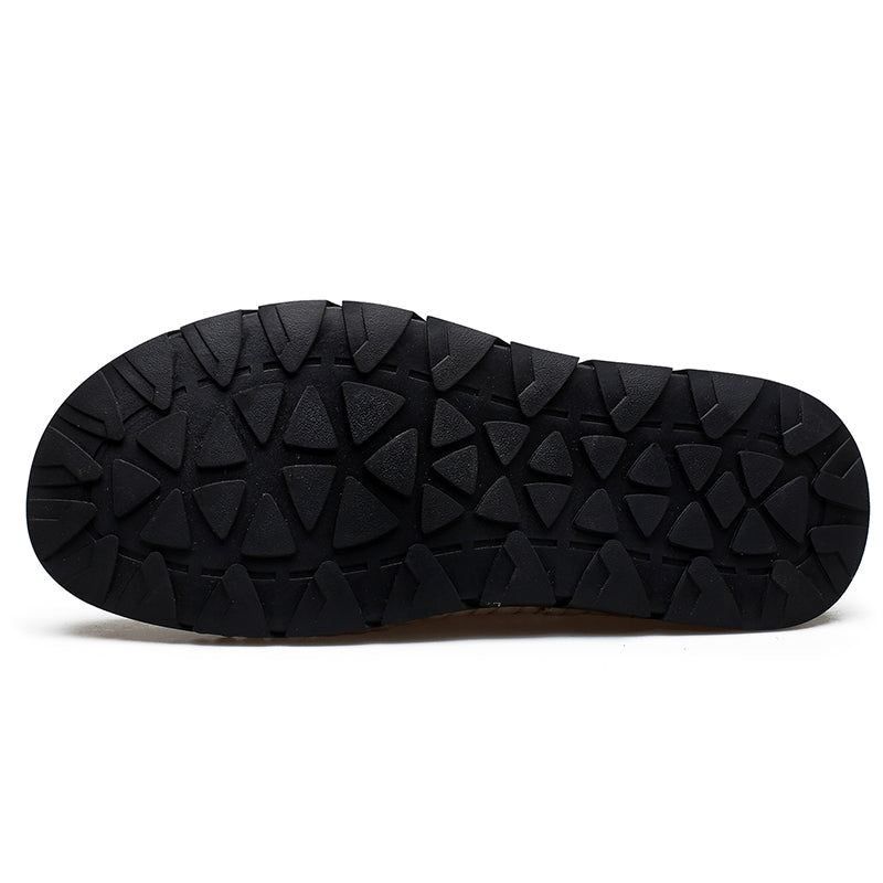 Men's Mesh Hiking Shoes - Slip-On, Breathable, Slip-Resistant, Wide Toe Box with Arch Support