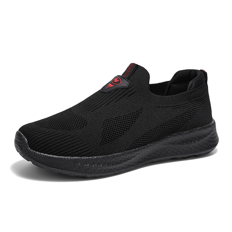 Men's Mesh Lightweight Walking Shoes - Slip-On, Maximum Ventilation, Wide Toe Box with Arch Support