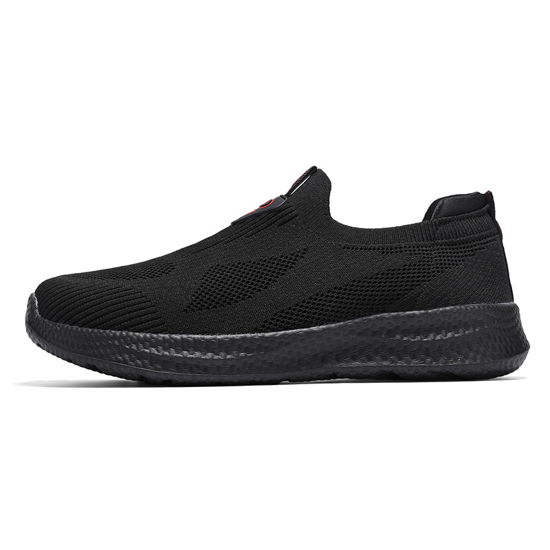 Men's Mesh Lightweight Walking Shoes - Slip-On, Maximum Ventilation, Wide Toe Box with Arch Support