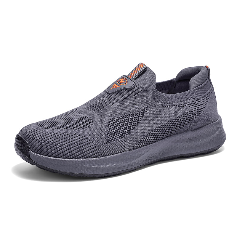 Men's Mesh Lightweight Walking Shoes - Slip-On, Maximum Ventilation, Wide Toe Box with Arch Support