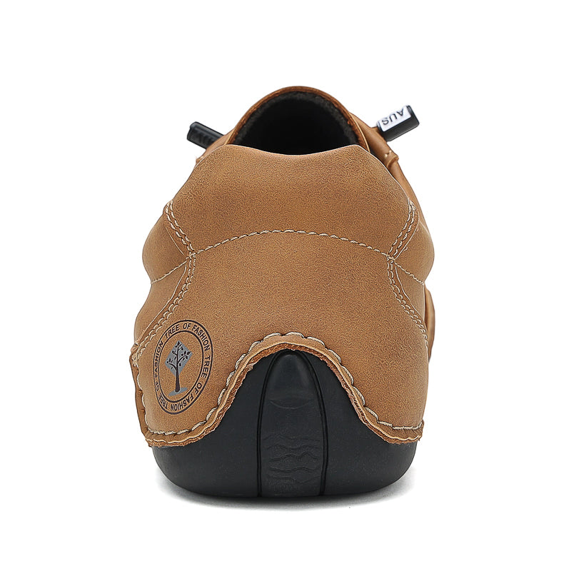 Men's  Low Top Suede Casual Boots - Lace-Up, Waterproof, Wide Toe Box with Arch Support