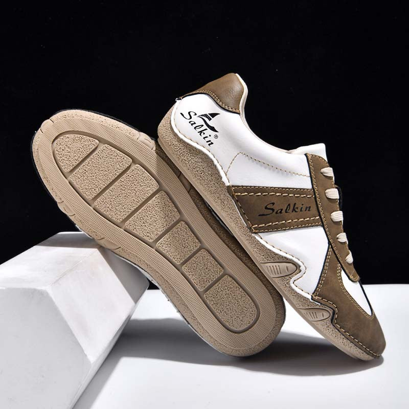 Men's Suede Casual Boots - Lace-Up, Waterproof, Wide Toe Box with Arch Support