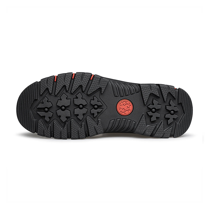 Men's Suede Work Boots - Lace-Up, Waterproof, Wide Toe Box with Arch Support