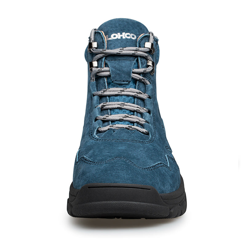 Men's Suede Work Boots - Lace-Up, Waterproof, Wide Toe Box with Arch Support