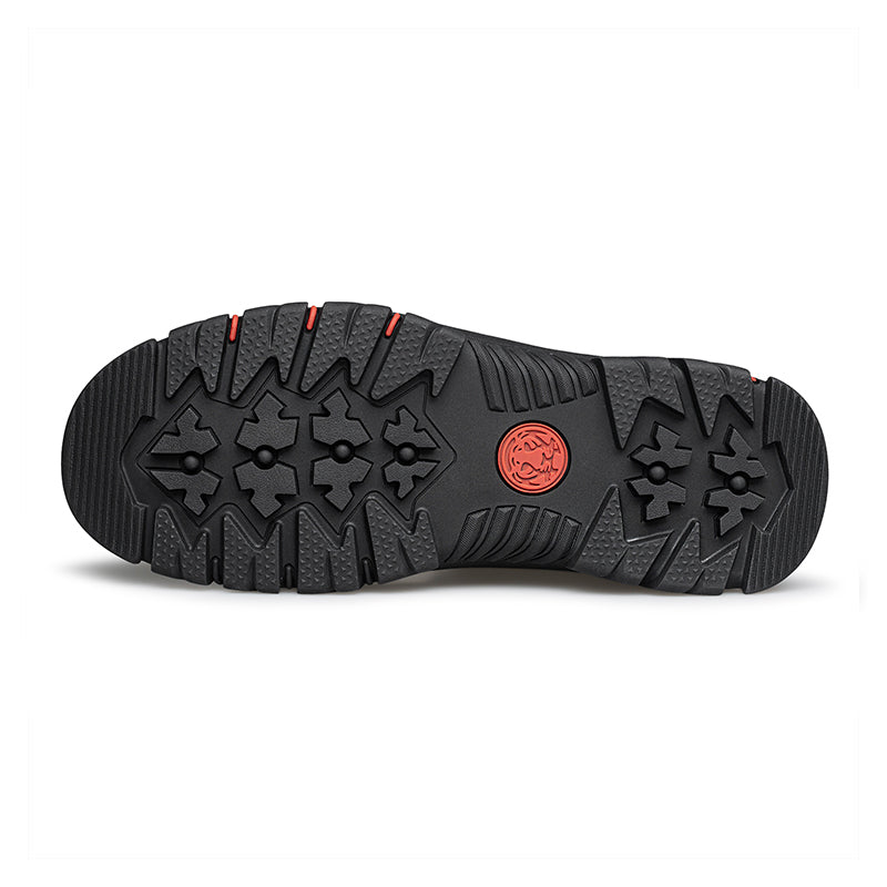 Men's Suede Work Boots - Lace-Up, Waterproof, Wide Toe Box with Arch Support