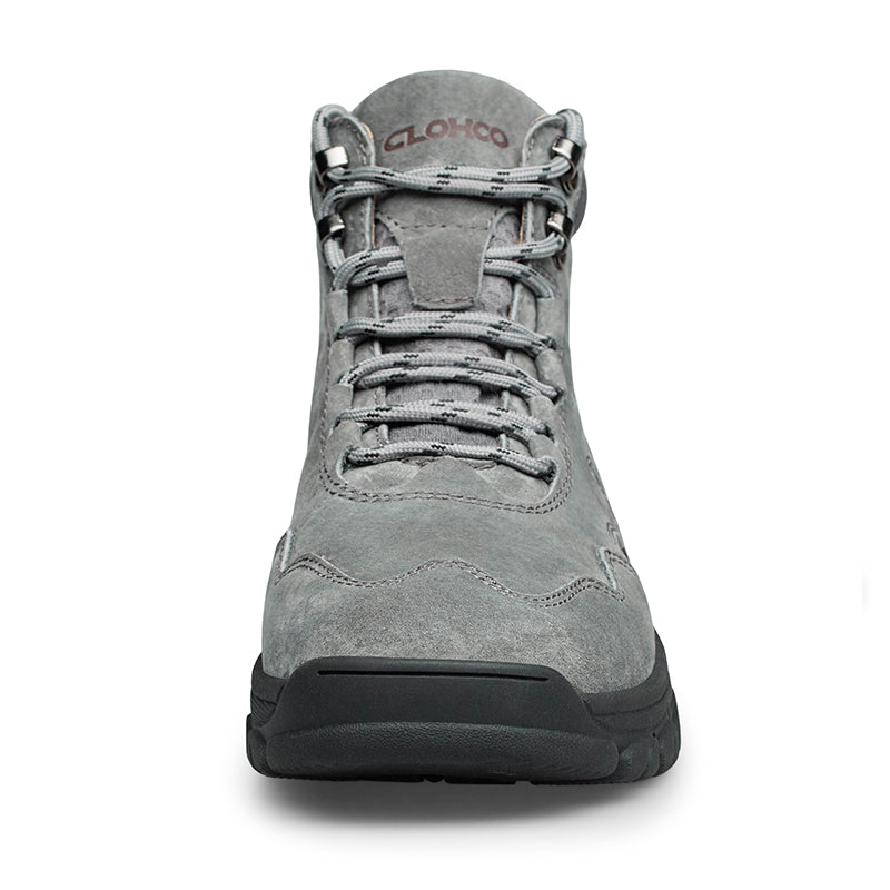 Men's Suede Work Boots - Lace-Up, Waterproof, Wide Toe Box with Arch Support