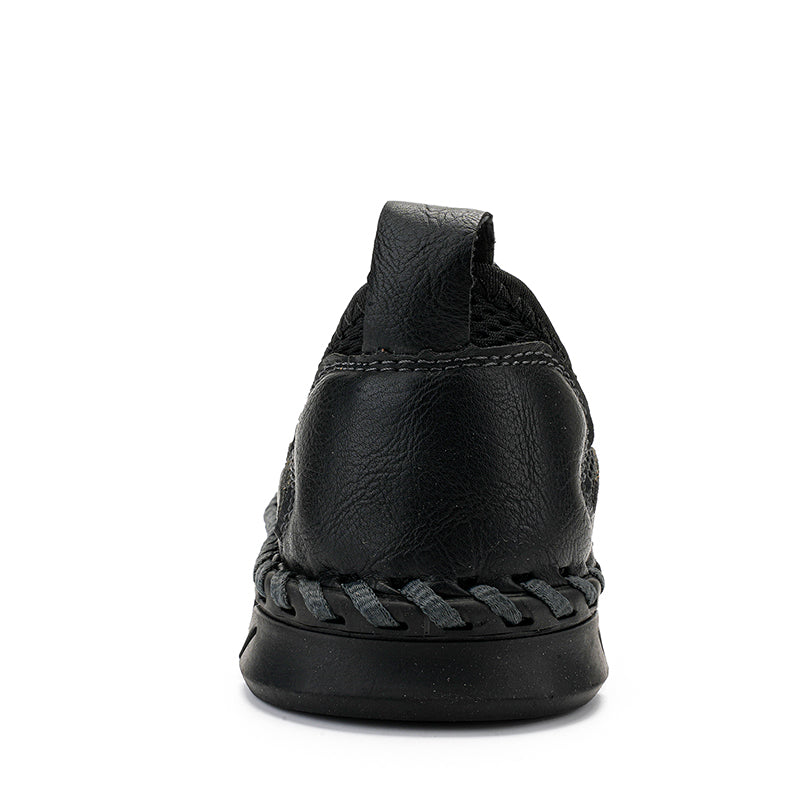 Men's Mesh Hiking Shoes - Slip-On, Breathable, Slip-Resistant, Wide Toe Box with Arch Support
