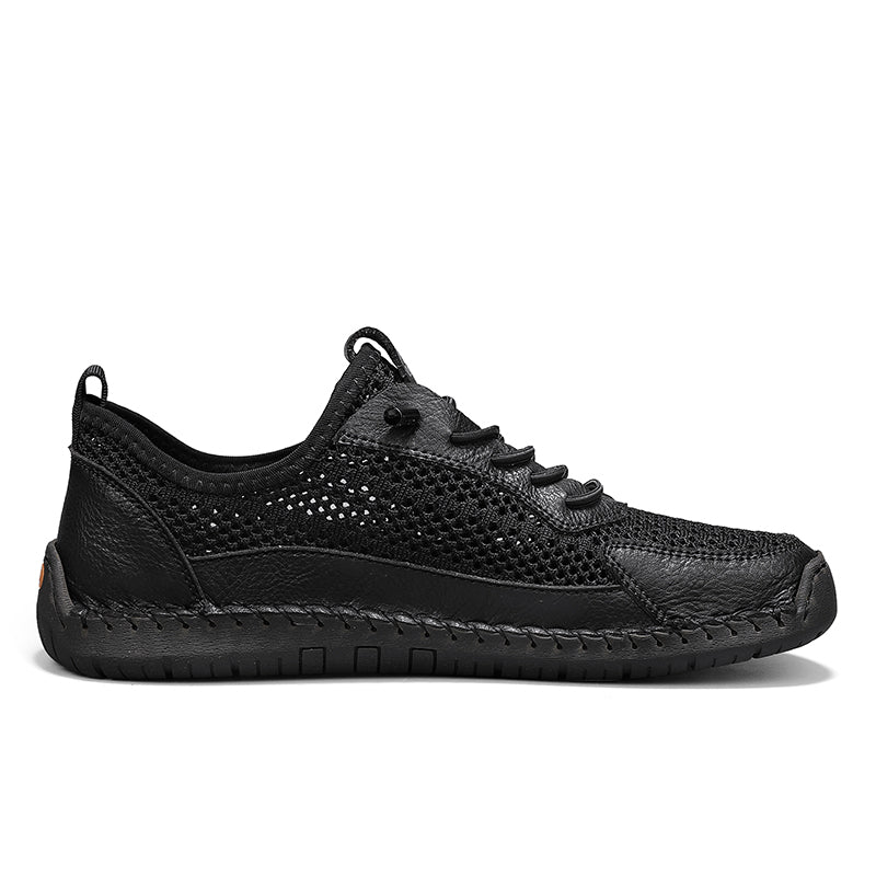 Men's Mixed Material Casual Boots - Slip-On, Lightweight, Wide Toe Box with Arch Support