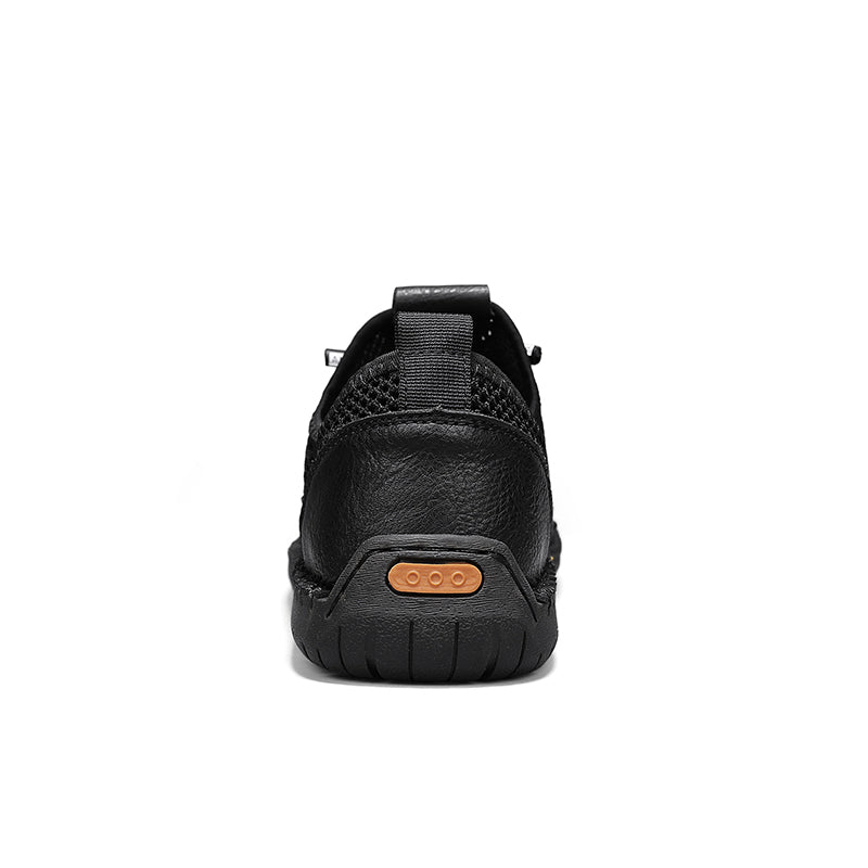 Men's Mixed Material Casual Boots - Slip-On, Lightweight, Wide Toe Box with Arch Support