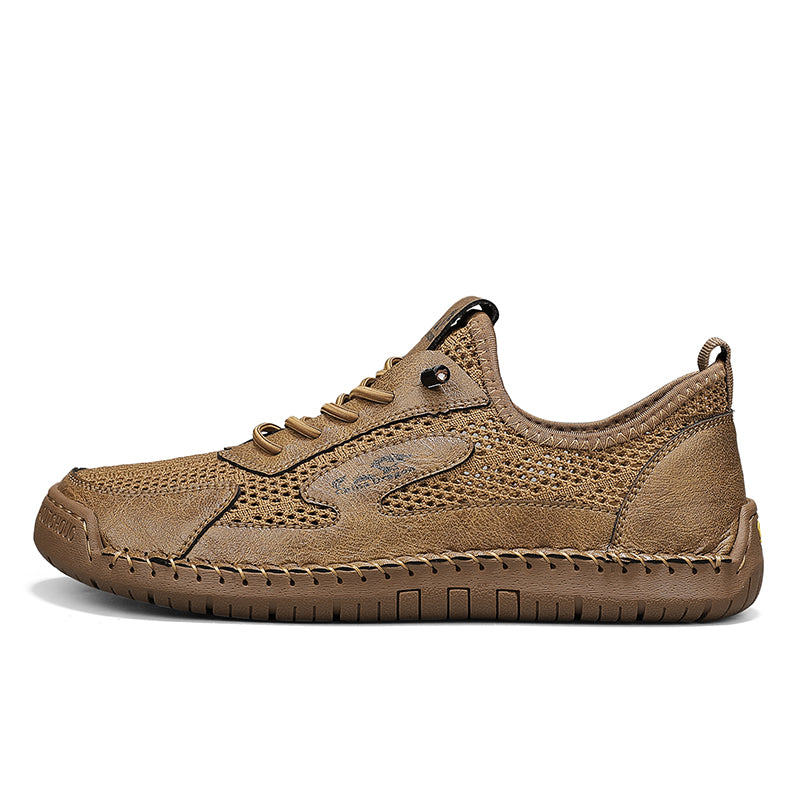Men's Mixed Material Casual Boots - Slip-On, Lightweight, Wide Toe Box with Arch Support