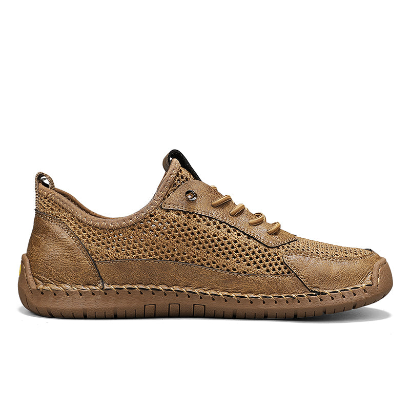 Men's Mixed Material Casual Boots - Slip-On, Lightweight, Wide Toe Box with Arch Support