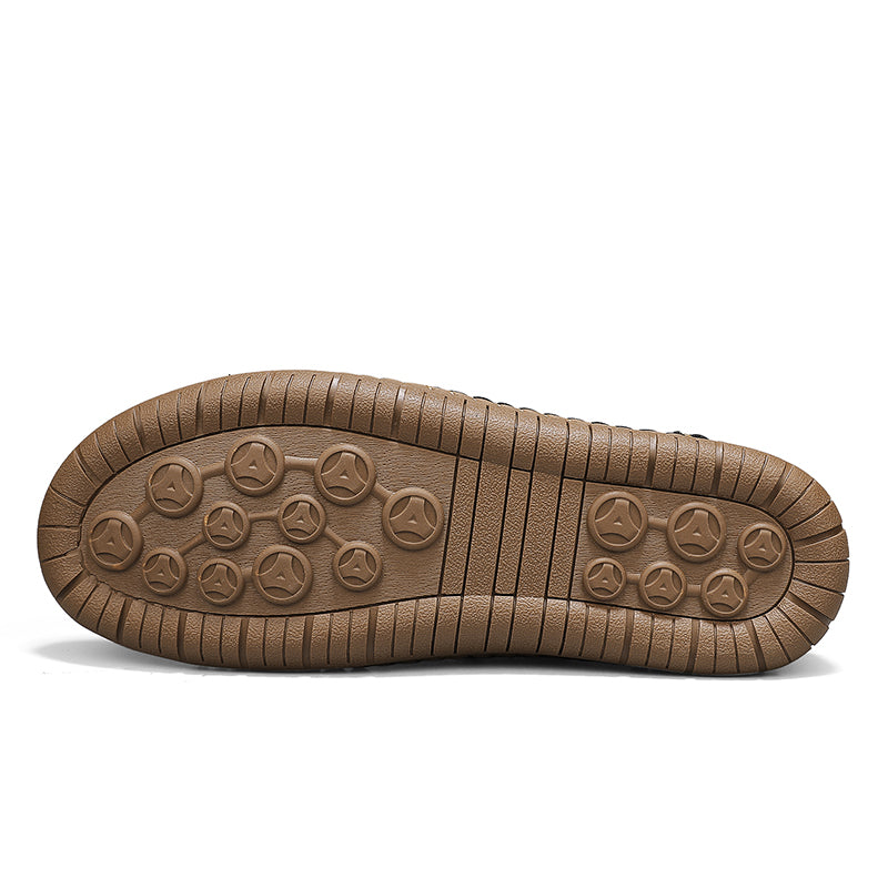 Men's Mixed Material Casual Boots - Slip-On, Lightweight, Wide Toe Box with Arch Support