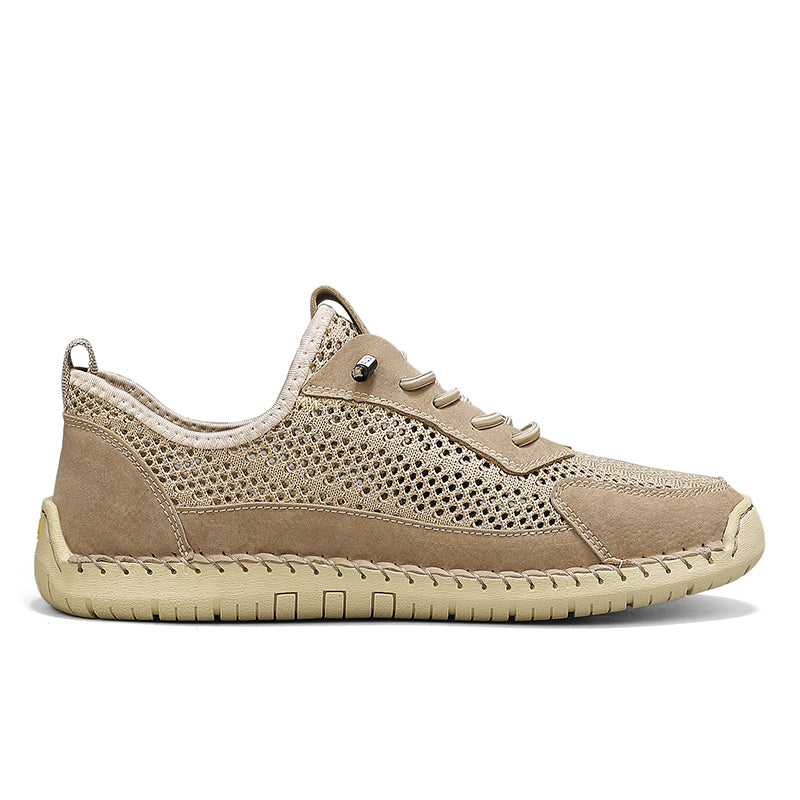Men's Mixed Material Casual Boots - Slip-On, Lightweight, Wide Toe Box with Arch Support