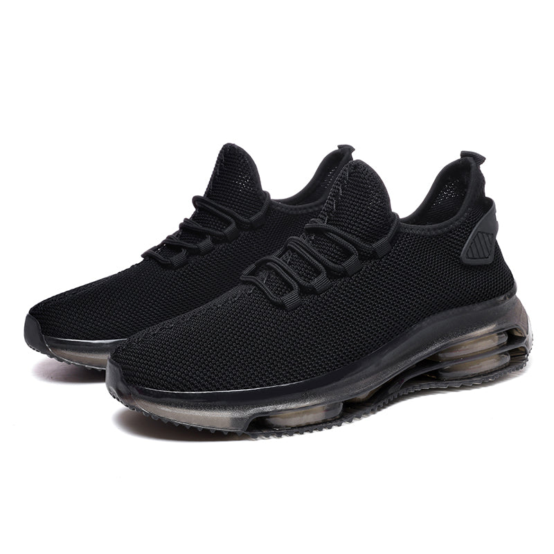 Men's Mesh Walking Shoes - Lace-Up, Cushioned, Wide Toe Box with Arch Support