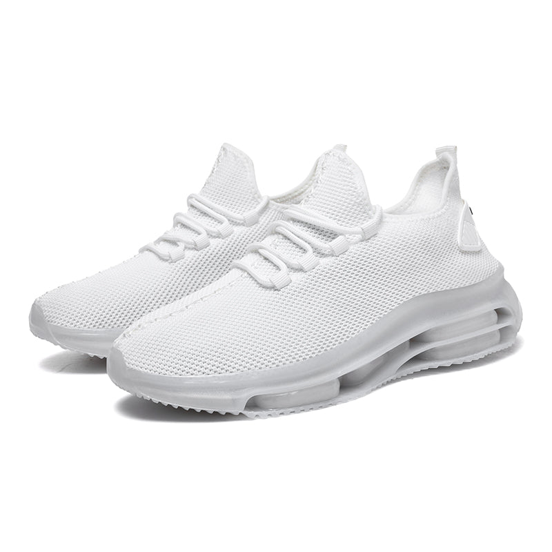 Men's Mesh Walking Shoes - Lace-Up, Cushioned, Wide Toe Box with Arch Support