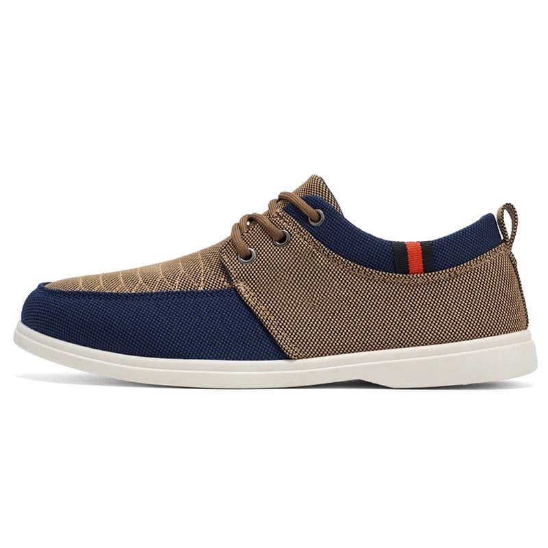 Men's Mesh Walking Shoes - Lace-Up, Breathable, Wide Toe Box with Arch Support
