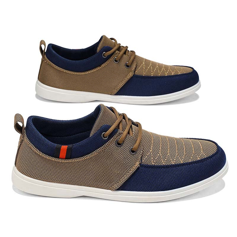 Men's Mesh Walking Shoes - Lace-Up, Breathable, Wide Toe Box with Arch Support