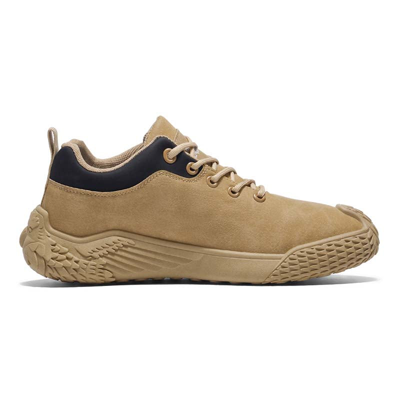 Men's Mixed Suede Casual Boots - Lace-Up, Waterproof, Wide Toe Box with Arch Support