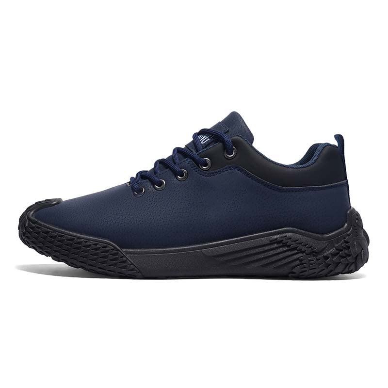 Men's Mixed Suede Casual Boots - Lace-Up, Waterproof, Wide Toe Box with Arch Support