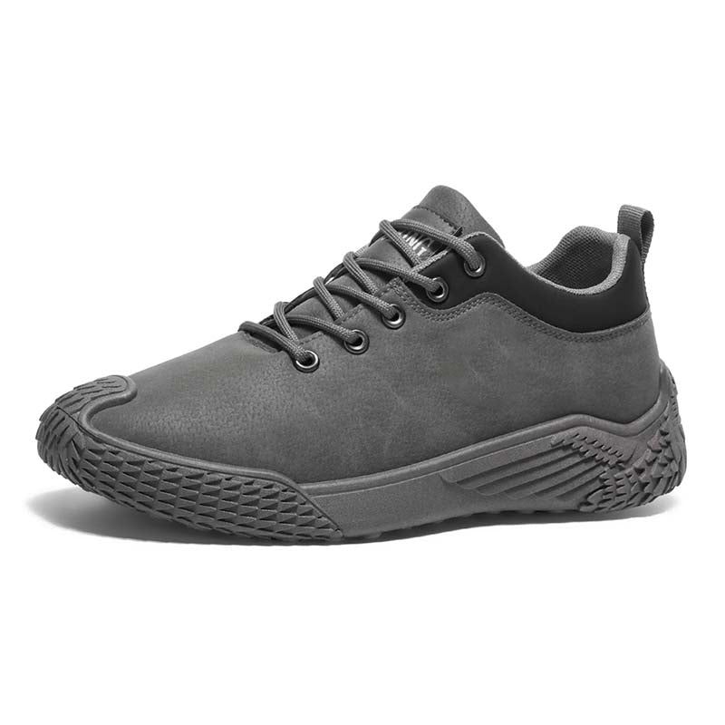 Men's Mixed Suede Casual Boots - Lace-Up, Waterproof, Wide Toe Box with Arch Support