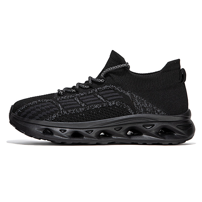 Men's Mesh Walking Shoes - Lace-Up, Cushioned, Wide Toe Box with Arch Support