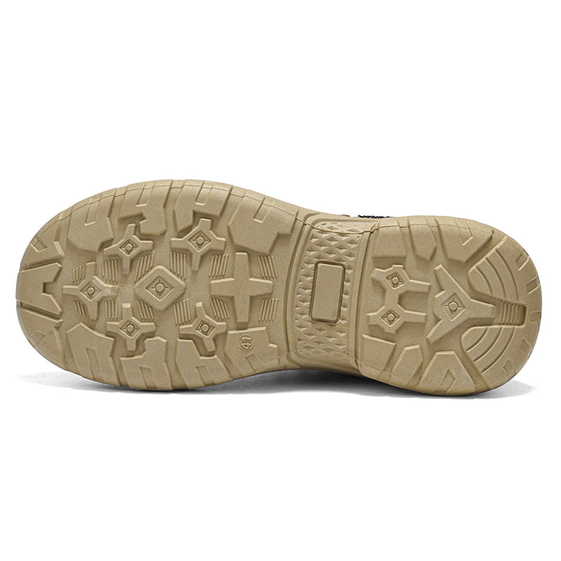 Men's Suede Hiking Shoes - Lace-Up, Breathable, Slip-Resistant, Wide Toe Box with Arch Support