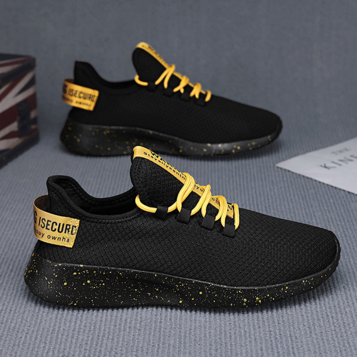 Men’s 4E Wide Mesh Walking Shoes for Tired Feet | Secure Lace-Up, Arch Support & Breathability for Long Walks
