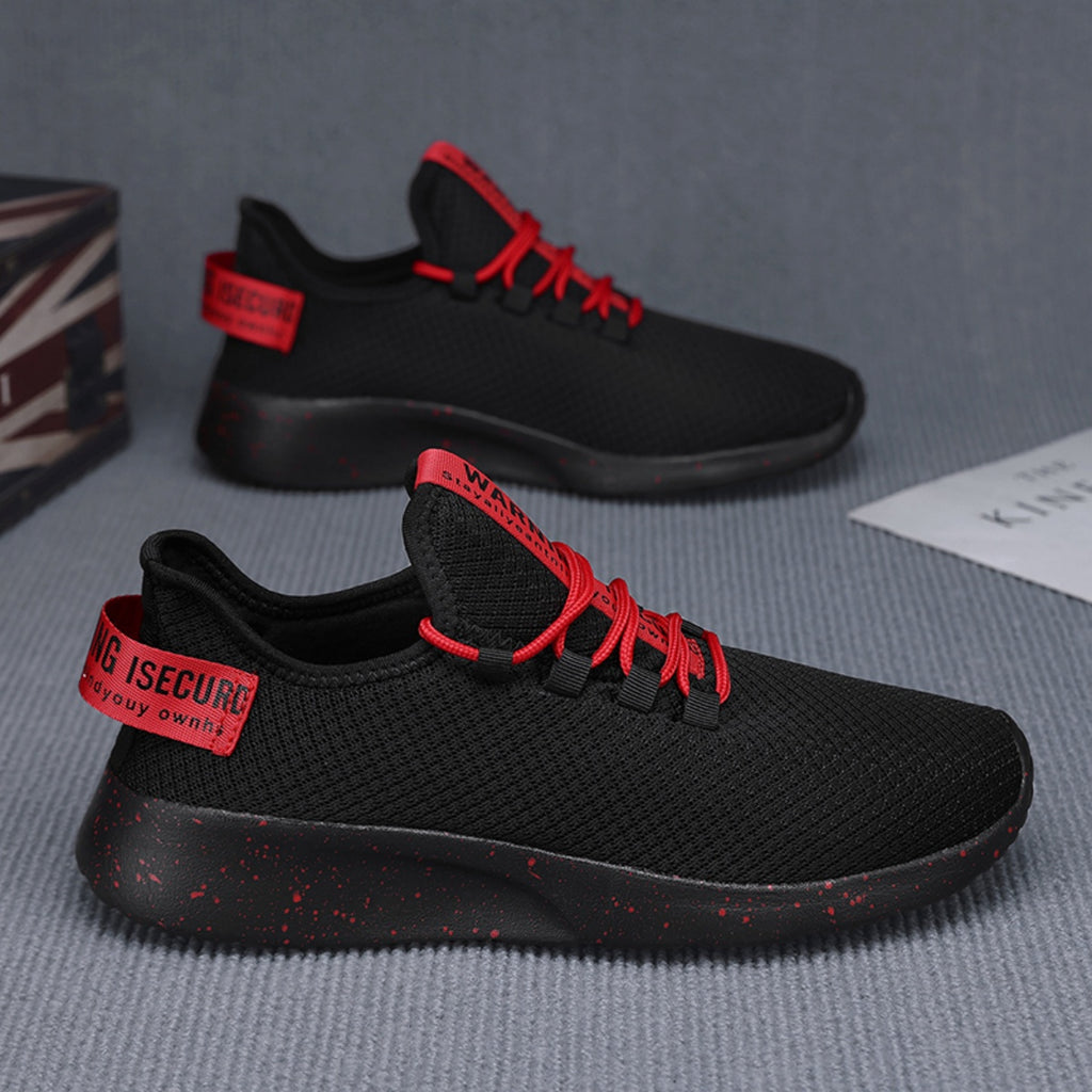 Men’s 4E Wide Mesh Walking Shoes for Tired Feet | Secure Lace-Up, Arch Support & Breathability for Long Walks