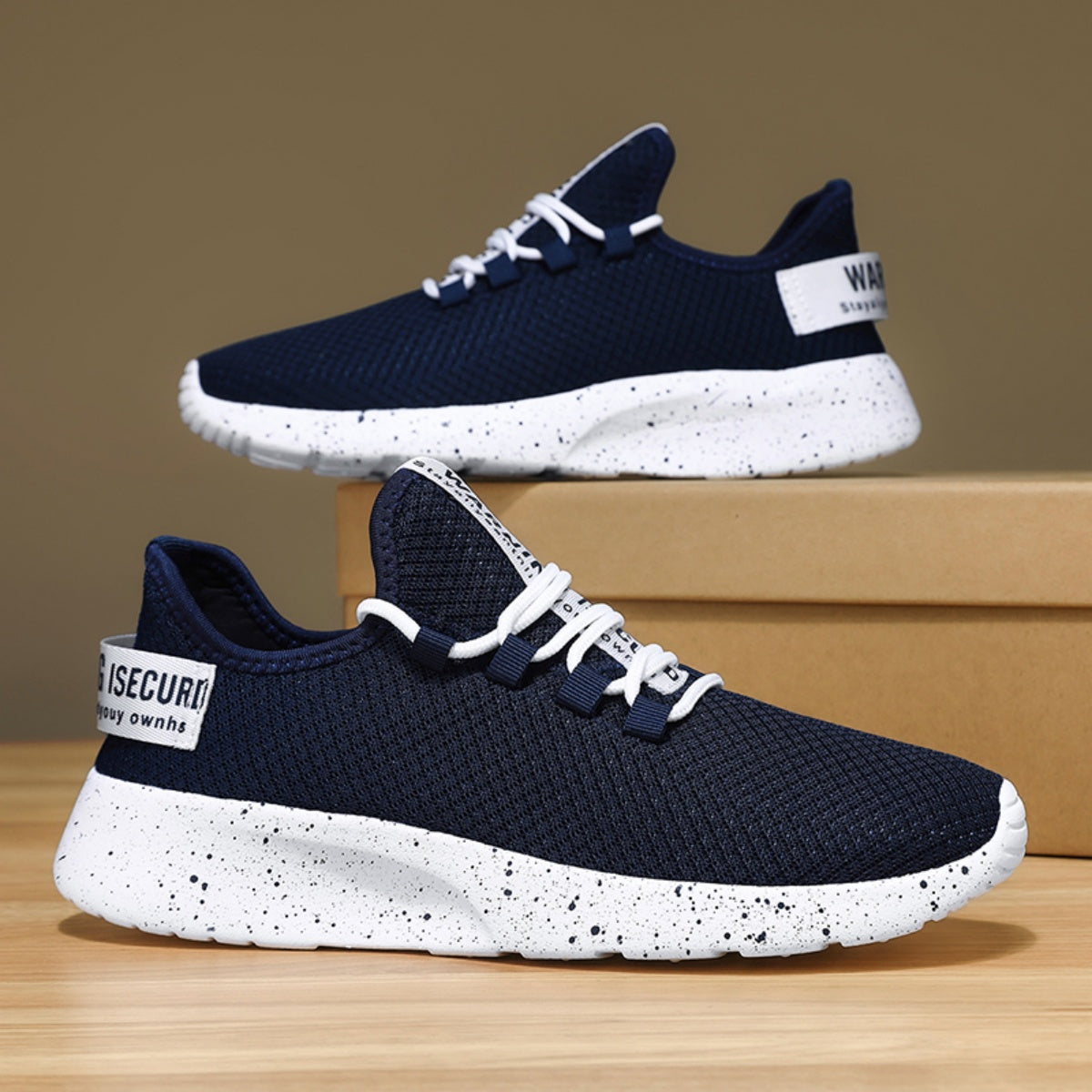 Men’s 4E Wide Mesh Walking Shoes for Tired Feet | Secure Lace-Up, Arch Support & Breathability for Long Walks