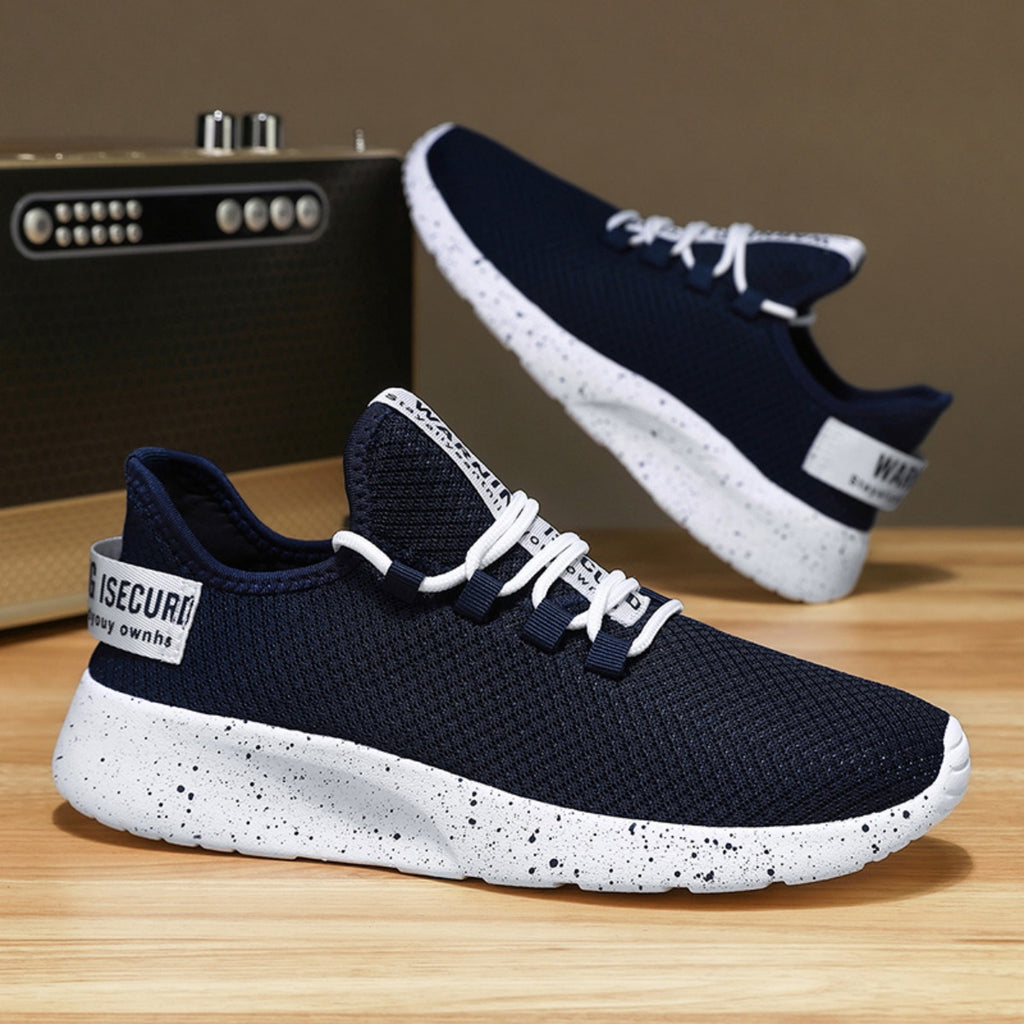 Men’s 4E Wide Mesh Walking Shoes for Tired Feet | Secure Lace-Up, Arch Support & Breathability for Long Walks