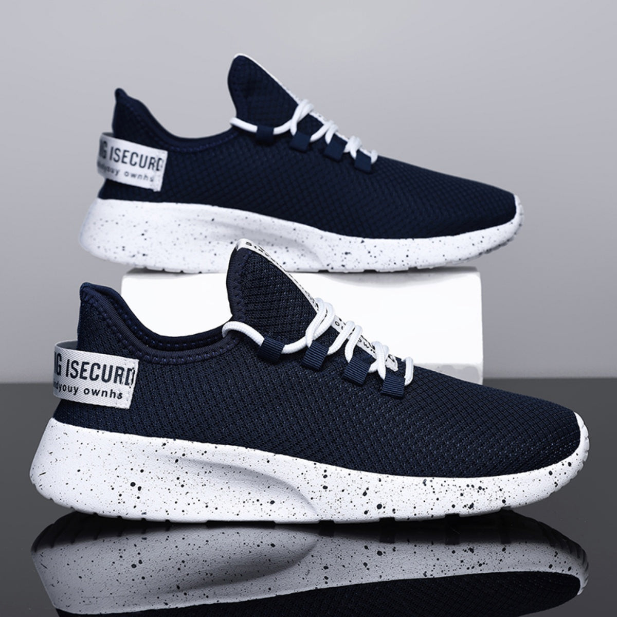 Men’s 4E Wide Mesh Walking Shoes for Tired Feet | Secure Lace-Up, Arch Support & Breathability for Long Walks