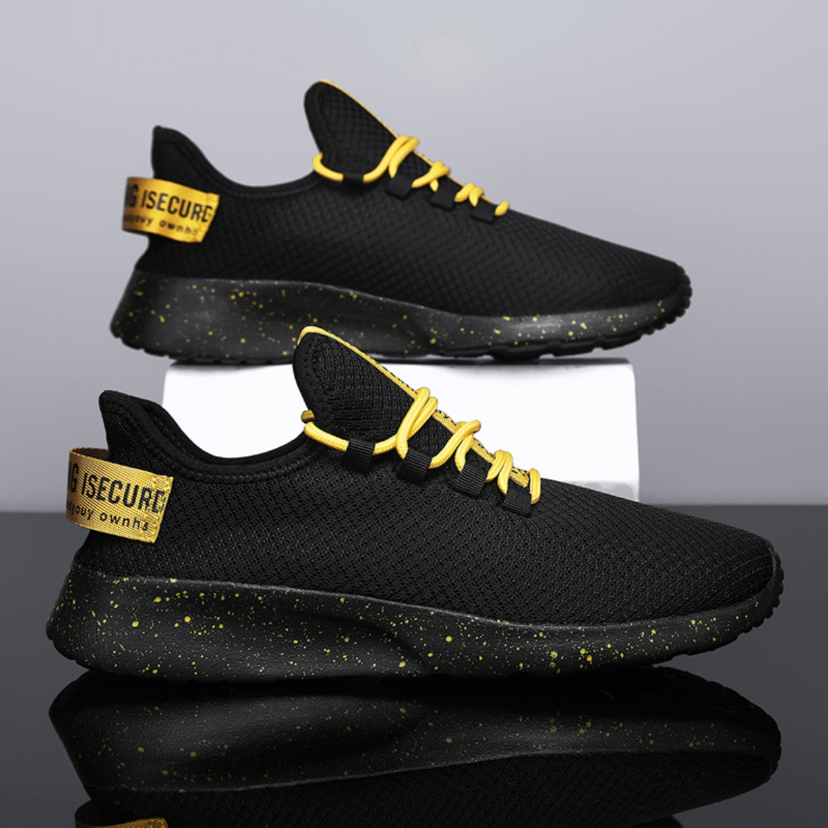 Men’s 4E Wide Mesh Walking Shoes for Tired Feet | Secure Lace-Up, Arch Support & Breathability for Long Walks