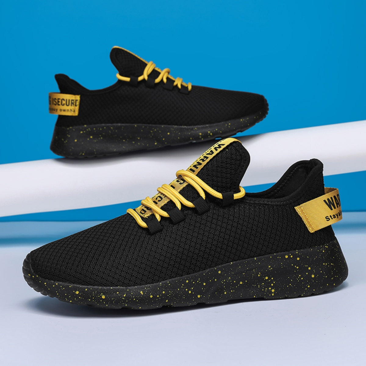 Men’s 4E Wide Mesh Walking Shoes for Tired Feet | Secure Lace-Up, Arch Support & Breathability for Long Walks