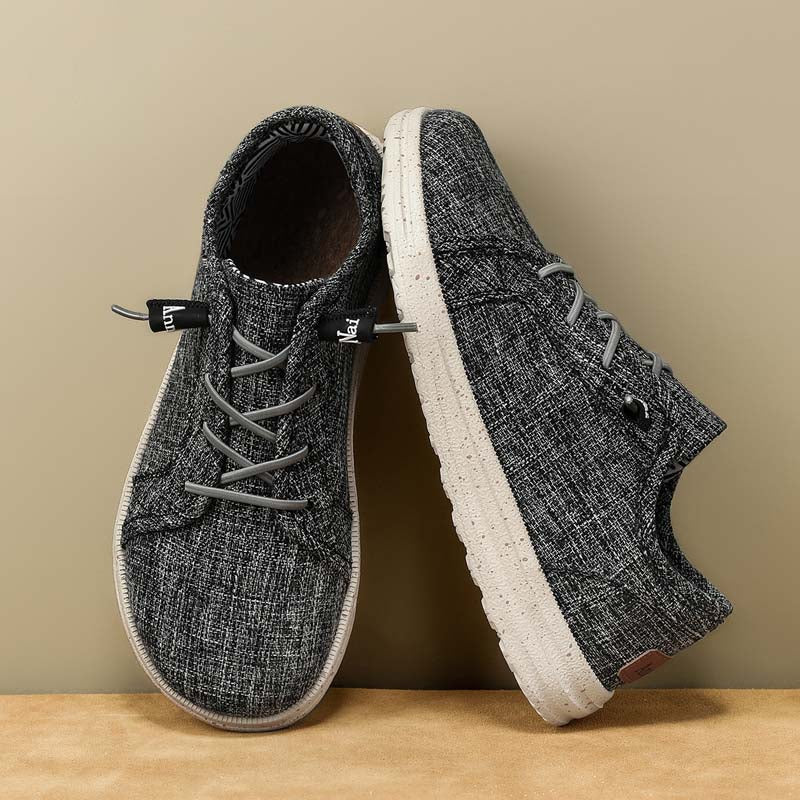 Men's Mesh Walking Shoes - Lace-Up, Breathable, Wide Toe Box with Arch Support（副本）